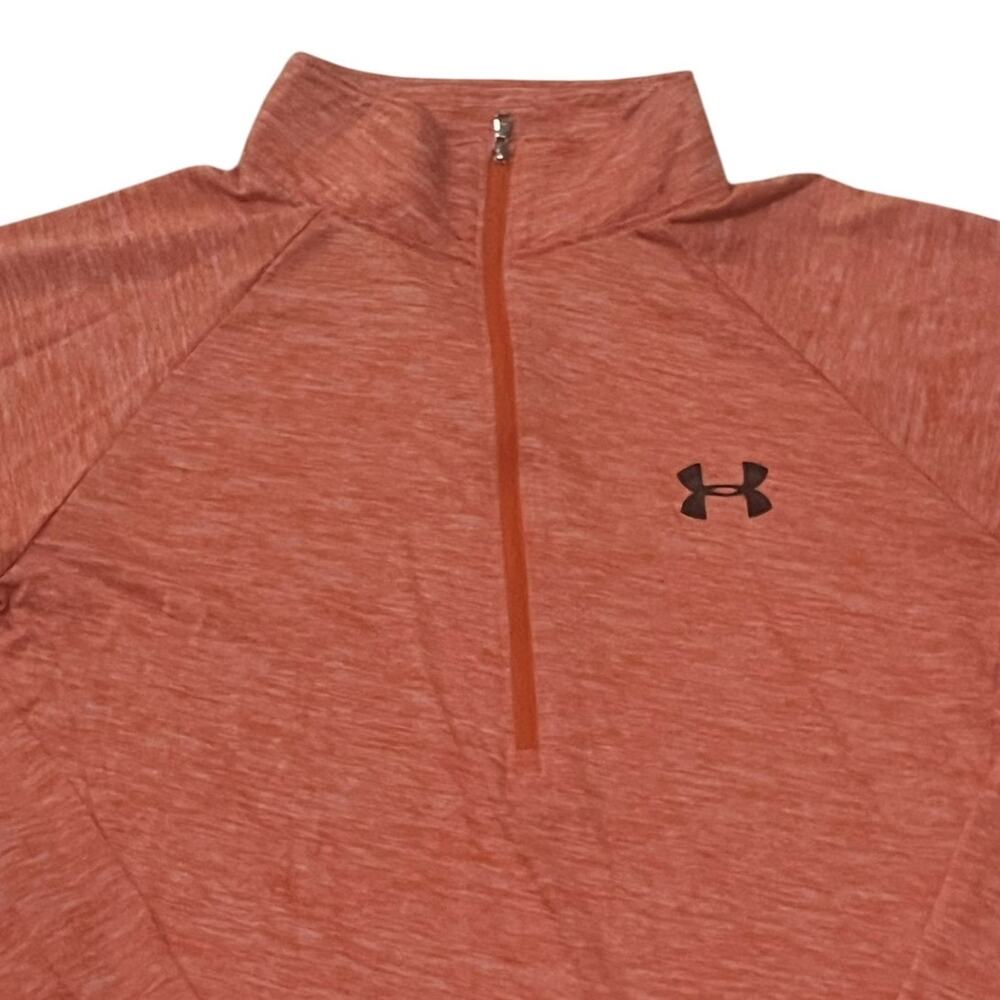 Under Armour Women's  ½ Zip Long-Sleeve Pullover Women's Medium Peach/Plasma - Picture 2 of 7